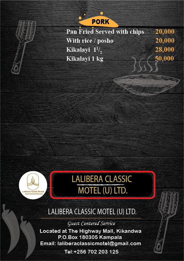Menu Page 10