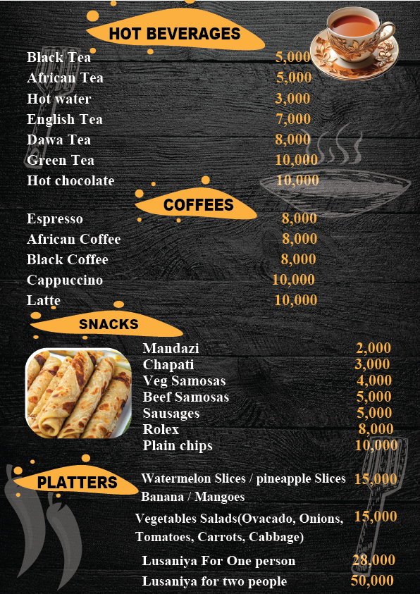 Menu Page 9